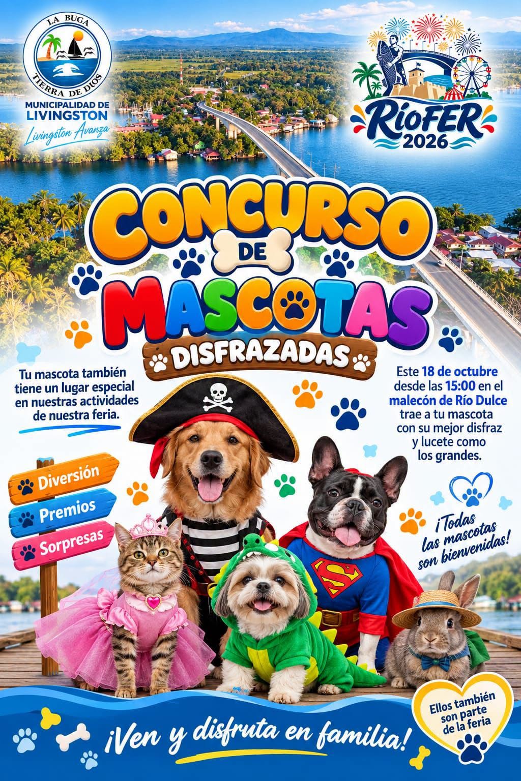 ​¿Tienes una mascota con mucho estilo y personalidad? Es el momento perfecto para demostrarlo. Saca a relucir toda tu creatividad, diseña el mejor atuendo y acompáñala a nuestra gran pasarela.